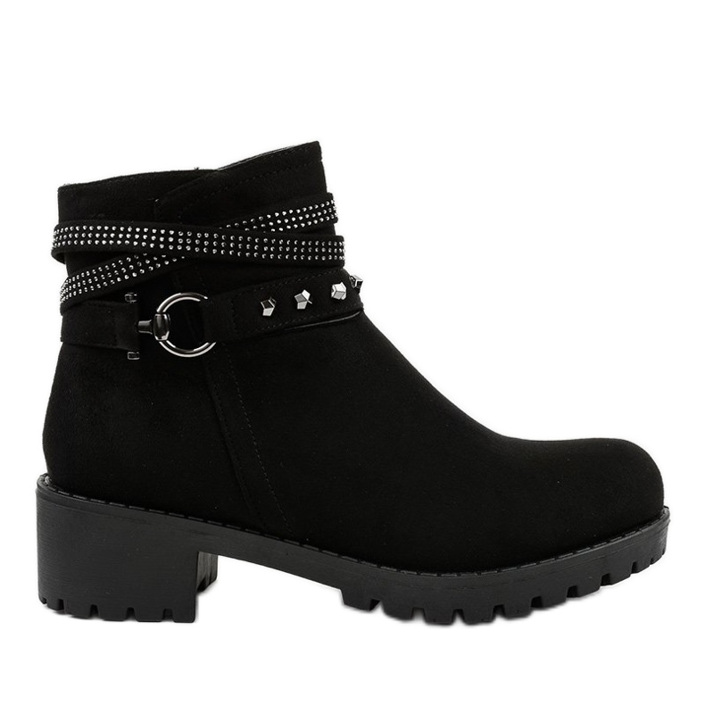 Svart mocka höga klackar L3058-29