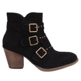 Svarta cowboystövlar L88-162 Svart