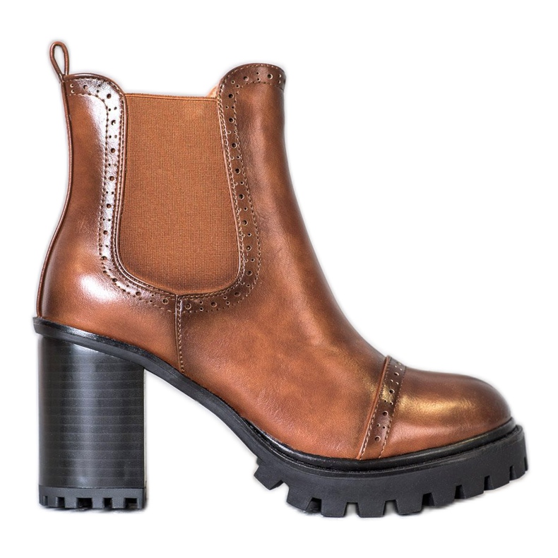 Seastar Slip-on stövlar på plattformen brun