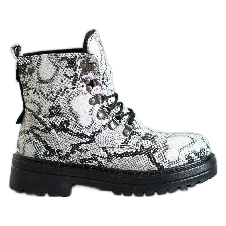 SHELOVET Snörskor vit mångfärgad