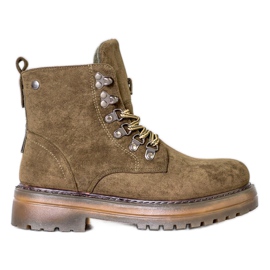 SHELOVET Snörskor brun mångfärgad grön