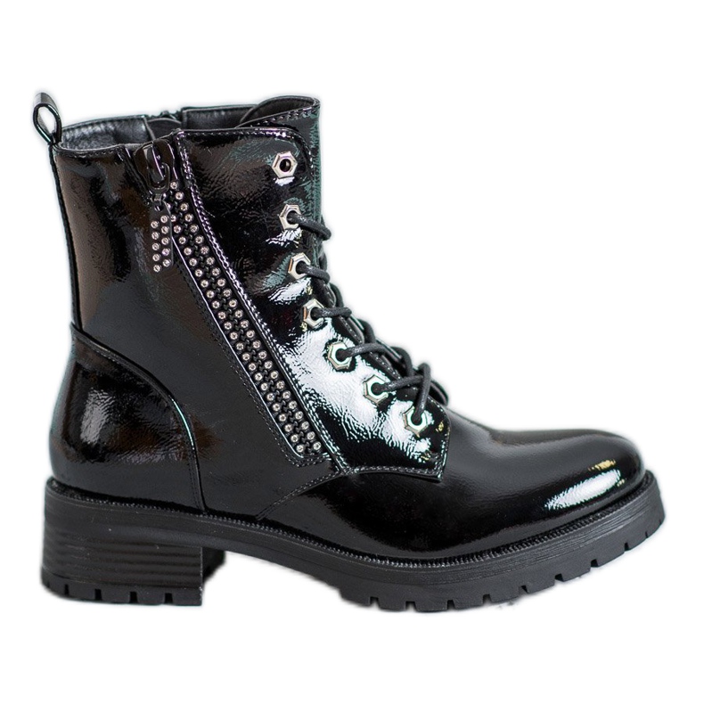 Seastar Lackerade arbetare svart