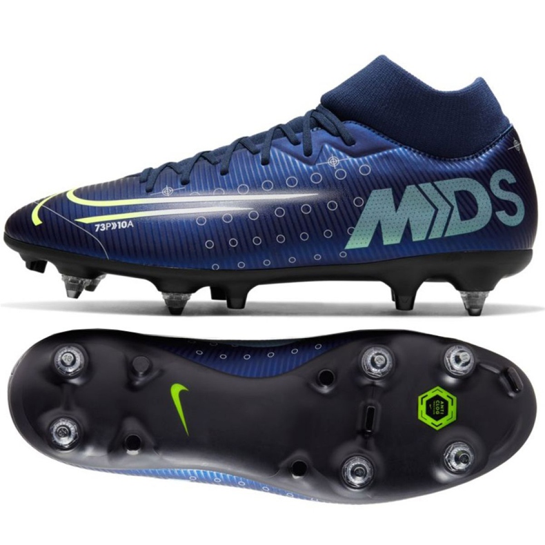 Nike Mercurial Superfly 7 Academy Mds Sg Pro Ac M CK0014-401 fotbollsskor marinblå marinblå