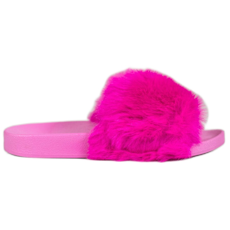 Bona Tofflor Med Päls rosa