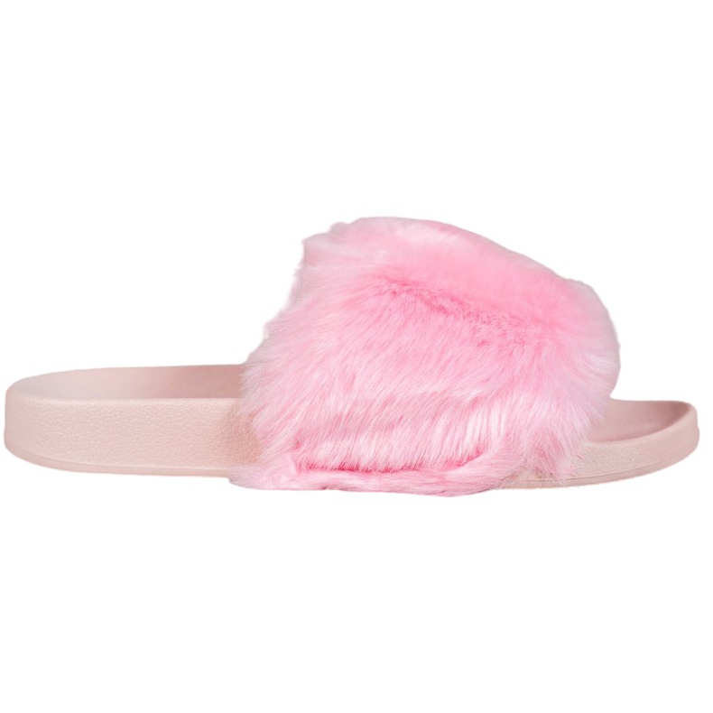 Bona Tofflor Med Päls rosa