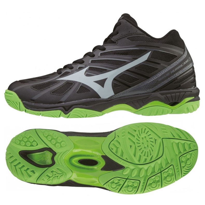Mizuno Wave Hurricane 3 Mid M V1GA174537 svart svart