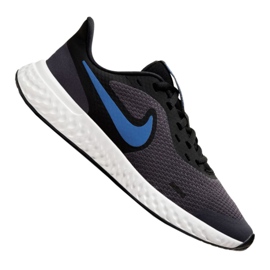 Nike Revolution 5 Gs Jr BQ5671-009 sko svart mångfärgad