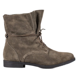 Filippo Klassiska läderstövlar grå