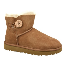 Ugg Mini Bailey Button Ii Skor W 1016422-CHE brun