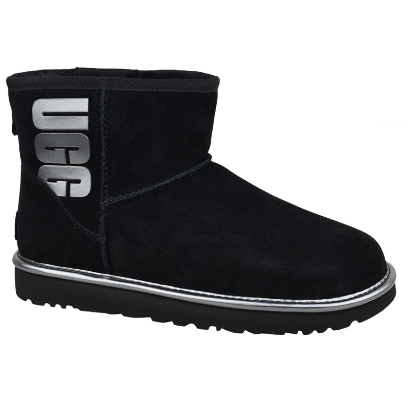 Ugg Classic Mini Ugg Rubber Logo W 1110087-BMT skor svart