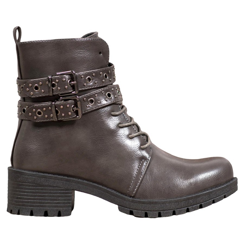 SHELOVET Snörda arbetare grå