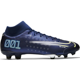 Nike Mercurial Superfly 7 Academy Mds FG / MG M BQ5427 401 fotbollsskor blå blå