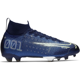 Nike Mercurial Superfly 7 Elite Mds Fg Jr BQ5420 401 fotbollsskor blå blå