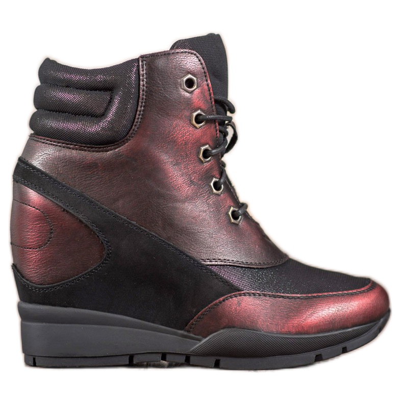 Sergio Leone Burgundy sneakers röd