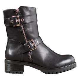 SHELOVET Arbetare med utsmyckad dragkedja svart