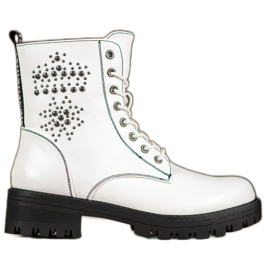 Goodin White Glany Booties vit