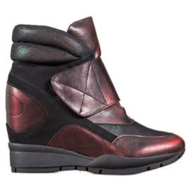 Sergio Leone Kardborreband Sneakers röd