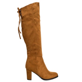 VINCEZA mocka stövlar brun