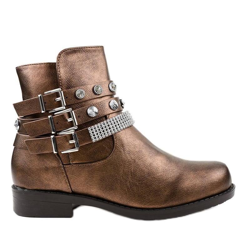 Bruna stövlar, rikt dekorerade LL179