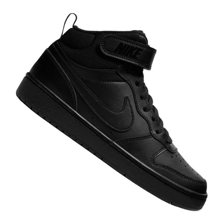Nike Jr Court Borough Mid 2 (GS) Jr CD7782-001 sko svart