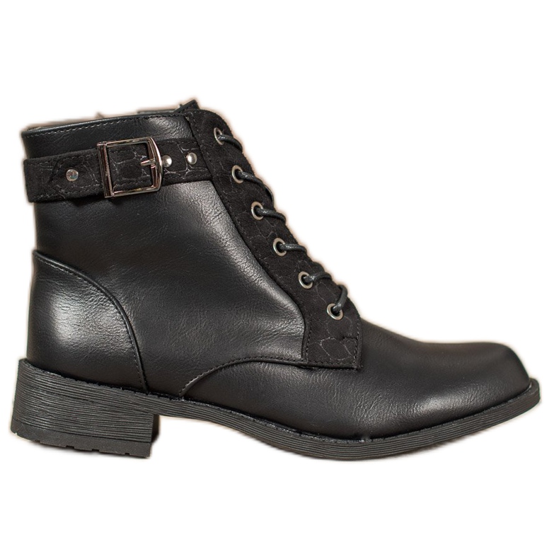 Small Swan Klassiska snörskor svart