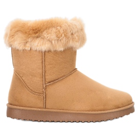 Sport Varm Mukluki med päls brun