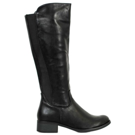 Super Me Klassiska stövlar med elastiskt band svart