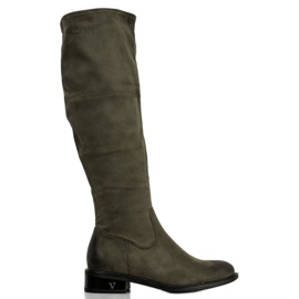 VINCEZA mocka stövlar grön