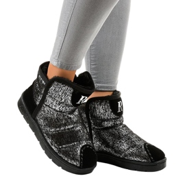 Silver Eskimo stövlar med emu FC232-19 grå