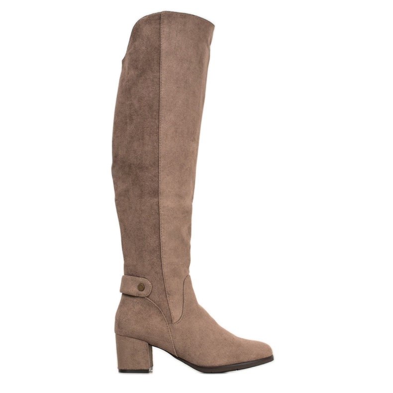 Goodin Varma stövlar ovanför knäet brun