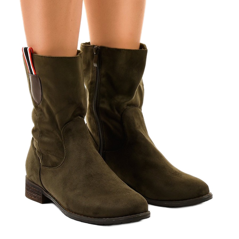 Grönisolerade platta stövlar 99-110