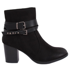 Stövlar på stabil häl svart G-35 Svart