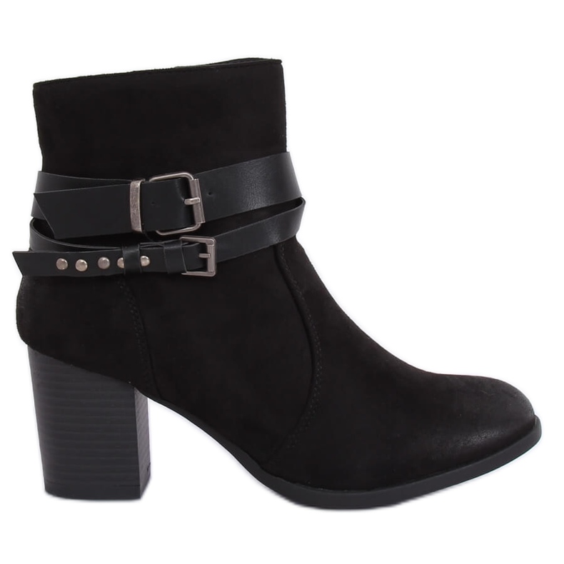 Stövlar på stabil häl svart G-35 Svart