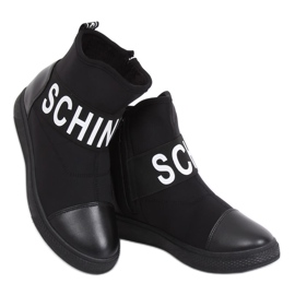 Svarta neoprenstövlar XY-38 Svart