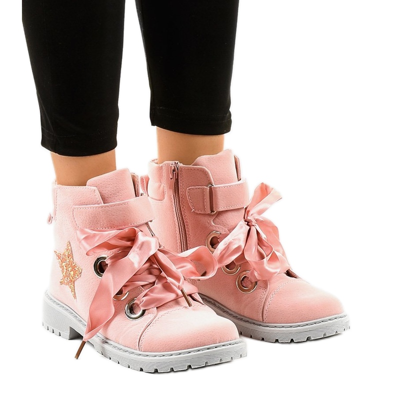 BM Rosa vandringsskor med en stjärna TL51-4