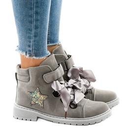 Grå vandringsskor med en stjärna TL51-3