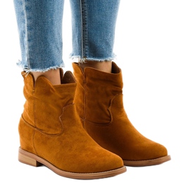 NC981 bruna cowboystövlar