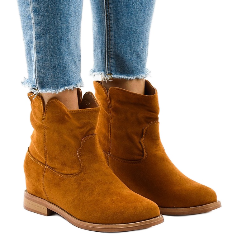 NC981 bruna cowboystövlar