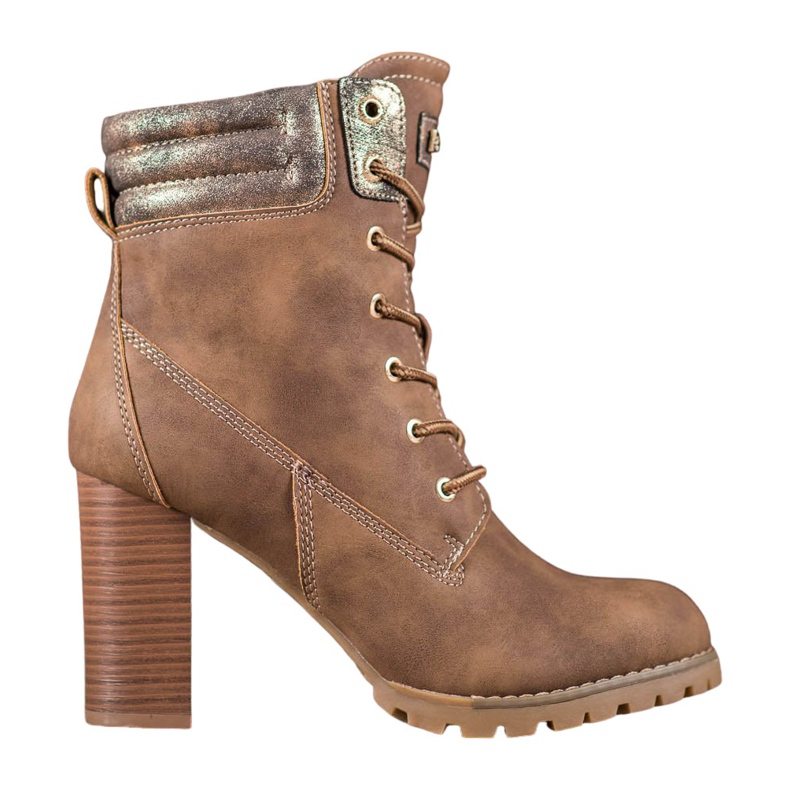 SDS Snörskor på ett inlägg brun