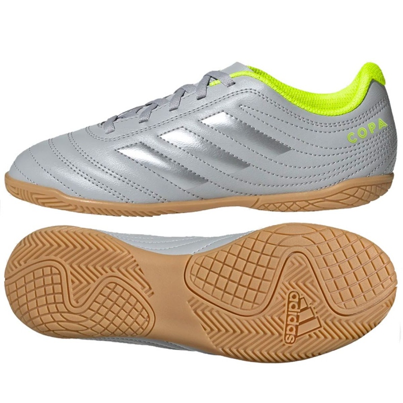Inomhusskor adidas Copa 20.4 I Jr EF8354 grå silver-