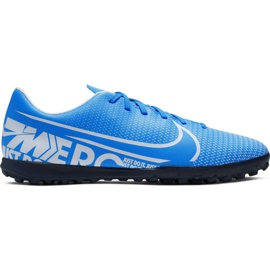 Nike Mercurial Vapor 13 Club M Tf AT7999 414 fotbollsskor blå blå