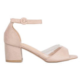 SHELOVET Mocka pumpar brun