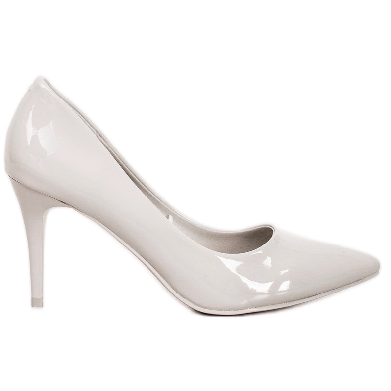 Kylie Klassiska Eco -läderpumpar grå