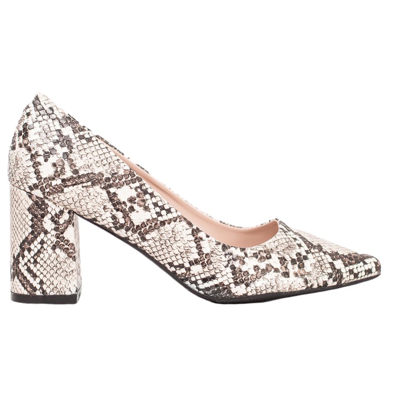 Seastar Snake Print Pumps vit
