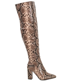 Seastar Ormtryck över knästövlarna grön