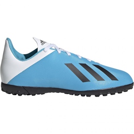 Adidas X 19.4 Tf Jr F35347 fotbollsskor mångfärgad blå