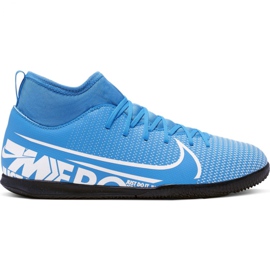 Nike Mercurial Superfly 7 Club Ic Jr AT8153 414 fotbollsskor blå flerfärgad