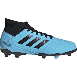Adidas Predator 19.3 Fg Jr G25796 fotbollsskor mångfärgad blå