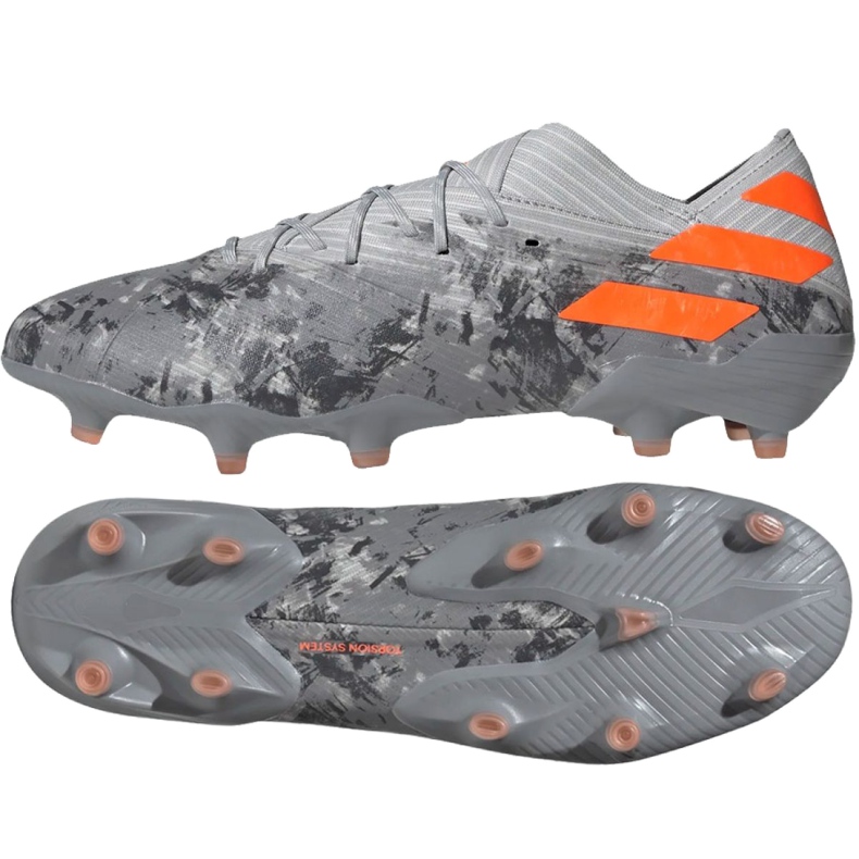 Adidas Nemeziz 19.1 Fg M EF8281 fotbollsskor röd grå
