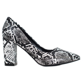 Seastar Snake Print Pumps svart mångfärgad